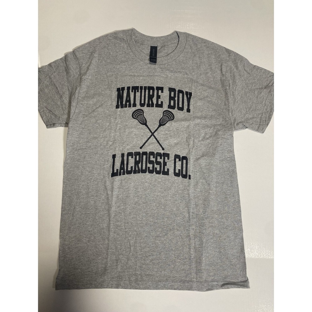 Gildan Heavy cotton t shirt Lacrosse Co. Gray Size Medium